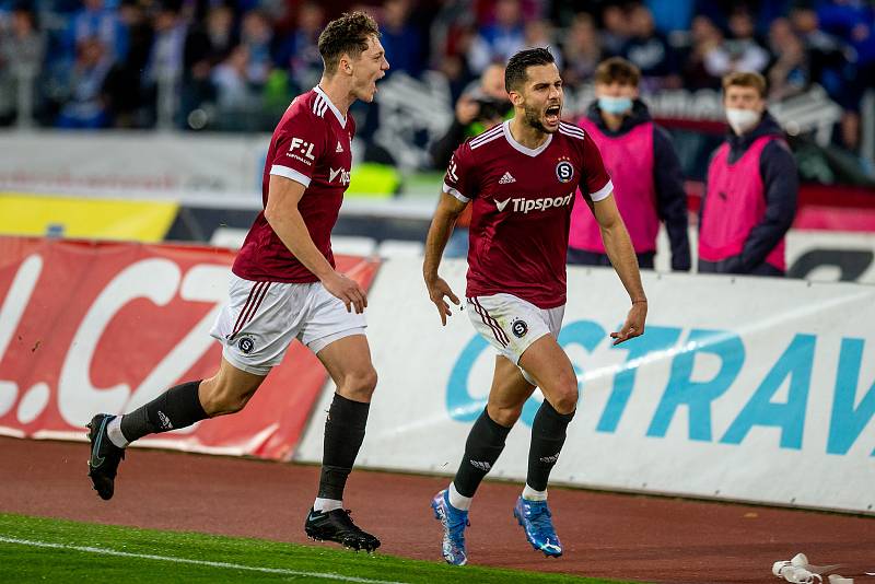 Utkání 13. kola první fotbalové ligy: Baník Ostrava - Sparta Praha, 31. října 2021 v Ostravě.