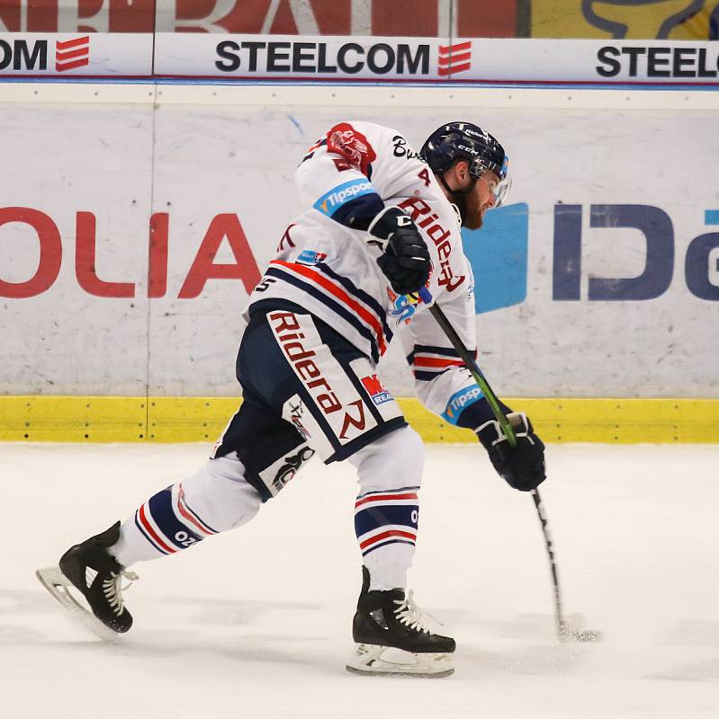 Utkání 34. kola hokejové extraligy: HC Vítkovice Ridera - HC Oceláři Třinec, 12. ledna 2019 v Ostravě. Na snímku Petr Šidlík.