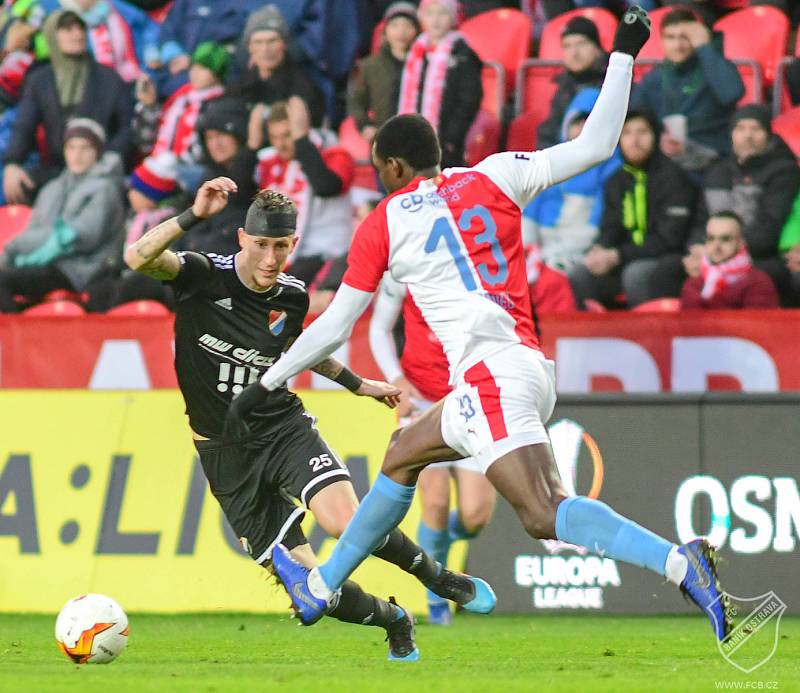 24. kolo FORTUNA:LIGA, SK Slavia Praha - FC Baník Ostrava,10. března 2019 v Praze.