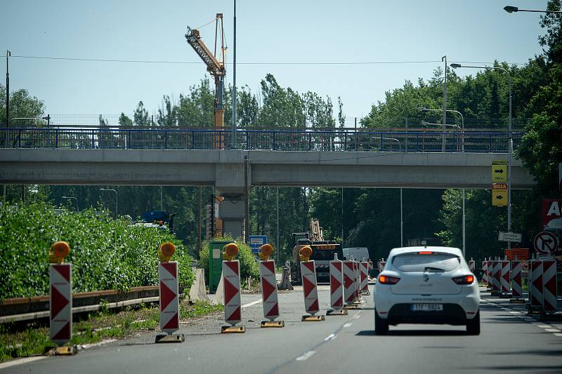 Oprava silnic, 12. června 2019 v Ostravě. Na snímku ulice Rudná.