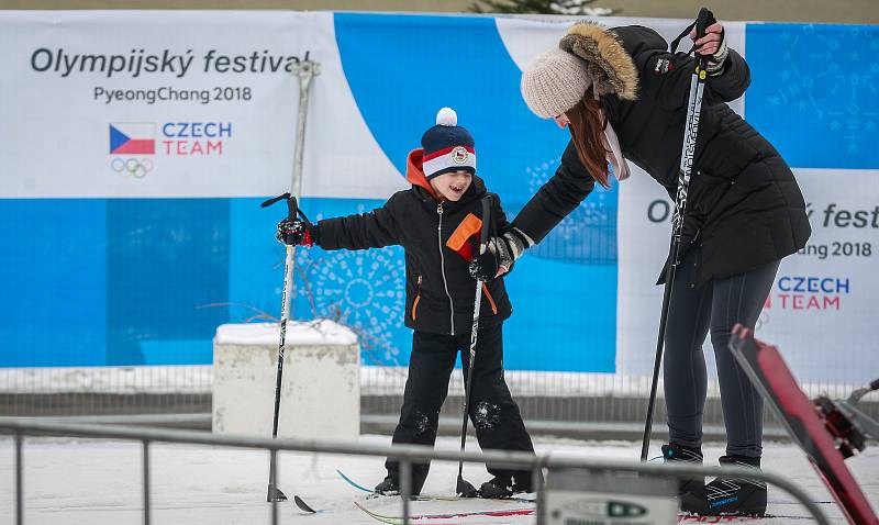 Olympijský festival v Ostravě, neděle 11. února 2018, běžky