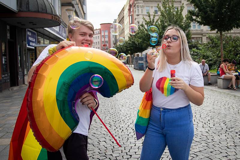 Duhový pochod Pride 2019 v Ostravě.