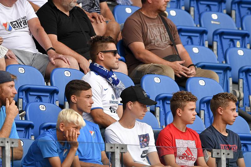 Utkání 2. kola první fotbalové ligy: Baník Ostrava - Fastav Zlín, 1. srpna 2021 v Ostravě. Fanoušci Baníku.