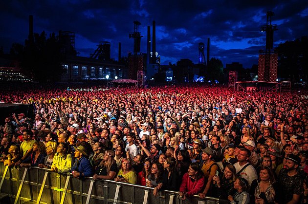 Hudební festival Colours of Ostrava v Dolní oblasti Vítkovice, 15. července 2022, Ostrava.
