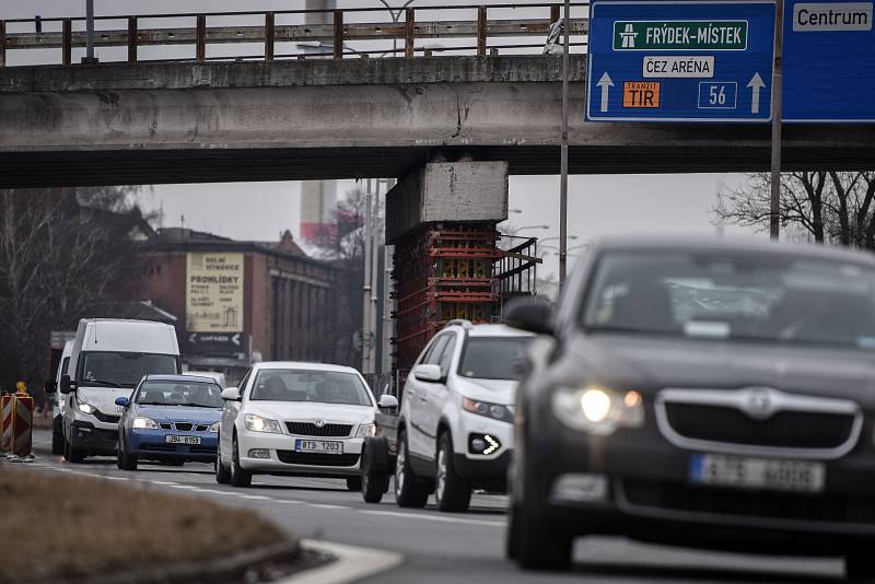 Rudná ulice je ve směru z Ostravy do Havířova uzavřena.