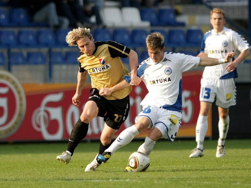 Fotbalisté Baníku v dohrávce 25. kola první ligy vyhráli v Liberci 1:0.