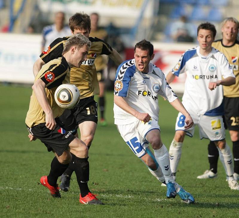 Fotbalisté Baníku v dohrávce 25. kola první ligy vyhráli v Liberci 1:0.