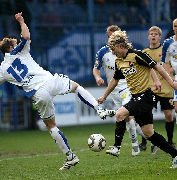 Fotbalisté Baníku v dohrávce 25. kola první ligy vyhráli v Liberci 1:0.