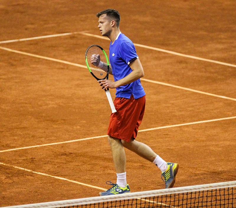 Davis Cup 2018 v Ostravě - Česko vs. Izrael, Adam Pavlásek