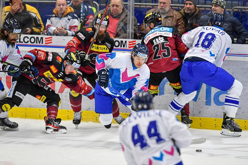 Utkání 44. kolo hokejové extraligy: HC Vítkovice Ridera - HC Sparta Praha, 3. února 2023, Ostrava. (zleva)