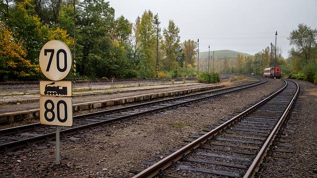 Železniční trať z Ostravy do Frýdku-Místku. Ilustrační foto. 