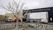 Nákupní středisko Outlet Arena Moravia v Ostravě-Přívoze den před otevřením, středa 21. listopadu 2018.