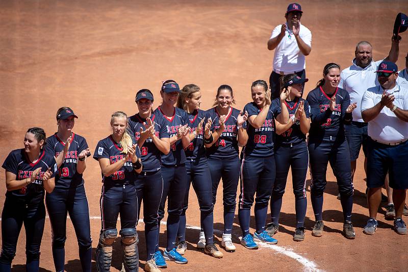 Mistrovství Evropy žen v softballu, 30. června 2019 v Ostravě. Zápas ČR - Litva.