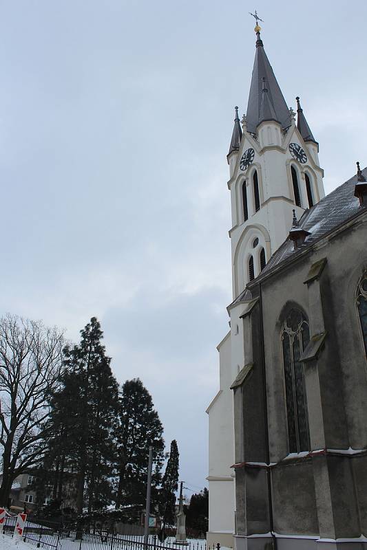 Kostel sv. Anny v Polance nad Odrou.