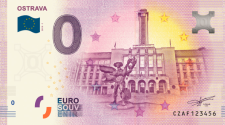 Ostravská suvenýrová eurobankovka