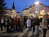 Vánoční trhy na Masarykově náměstí v centru Ostravy.