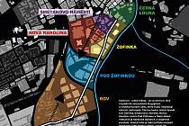 Lokalita Pod Žofinkou má být novou spojnicí mezi Dolními Vítkovicemi a centrem města, které má pomoci dotvořit.