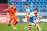 Utkání 14. kola první fotbalové ligy: Baník Ostrava - FK Mladá Boleslav, 29. října 2022, Ostrava. Filip Kaloč z Ostravy.