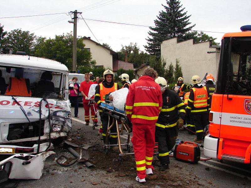 Těžká nehoda u Klimkovic