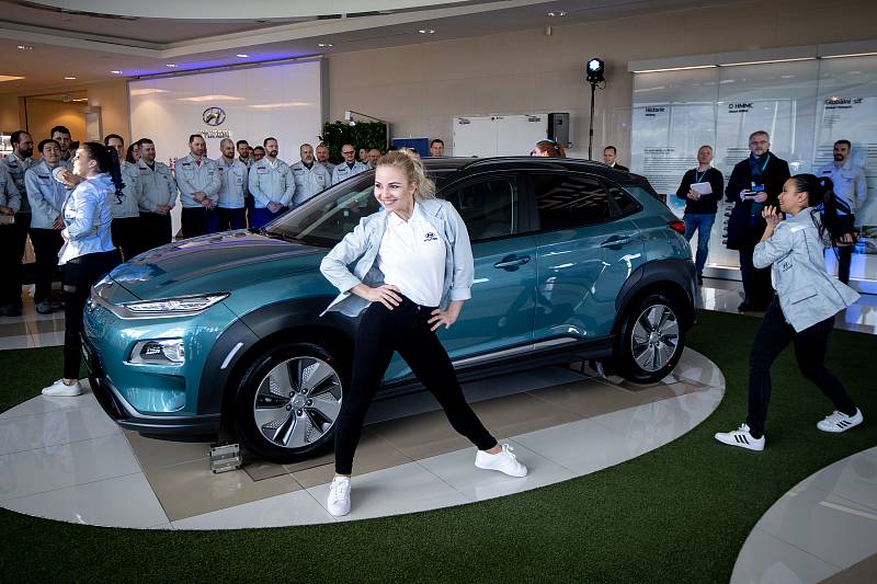 Automobilka Hyundai zahájila v Nošovicích sériovou výrobu elektromobilu Kona Electric, 12. března 2020.