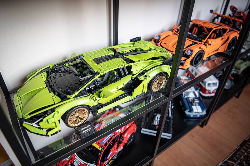 Sběratel má modely LEGO Technic, 30. března 2021 v Ostravě.