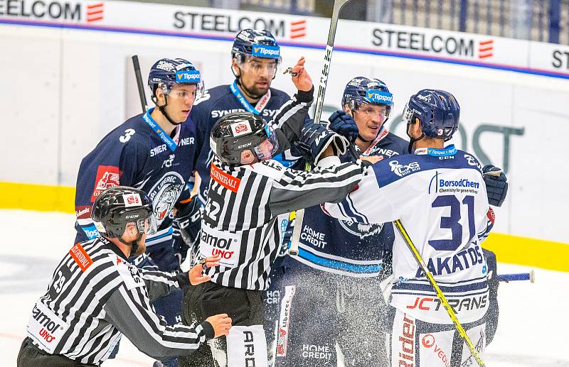 Utkání 3. kola hokejové extraligy: HC Vítkovice Ridera - Bílí Tygři Liberec, 20. září 2019 v Ostravě.