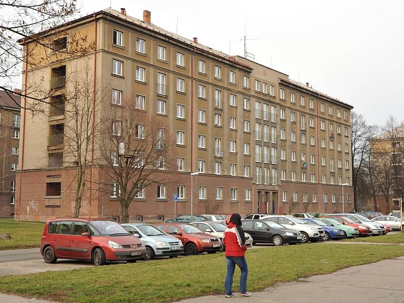 Ubytovna v Čujkovově ulici v Ostravě-Zábřehu.