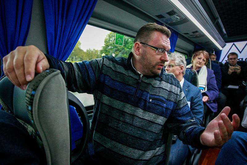 Debata v rámci projektu Deník-bus s volebními lídry za Moravskoslezský kraj.