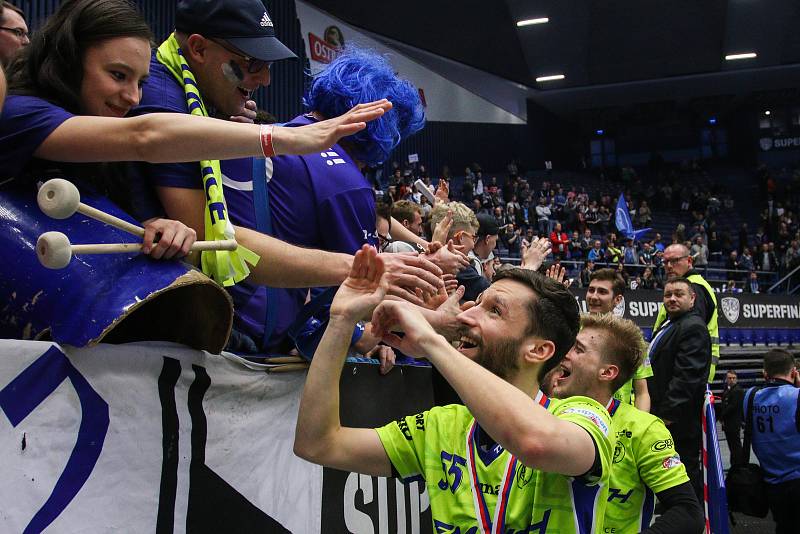 Superfinále play off Tipsport superligy - Technology florbal Mladá Boleslav - 1. SC TEMPISH Vítkovice, 14. dubna 2019 v Ostravě.