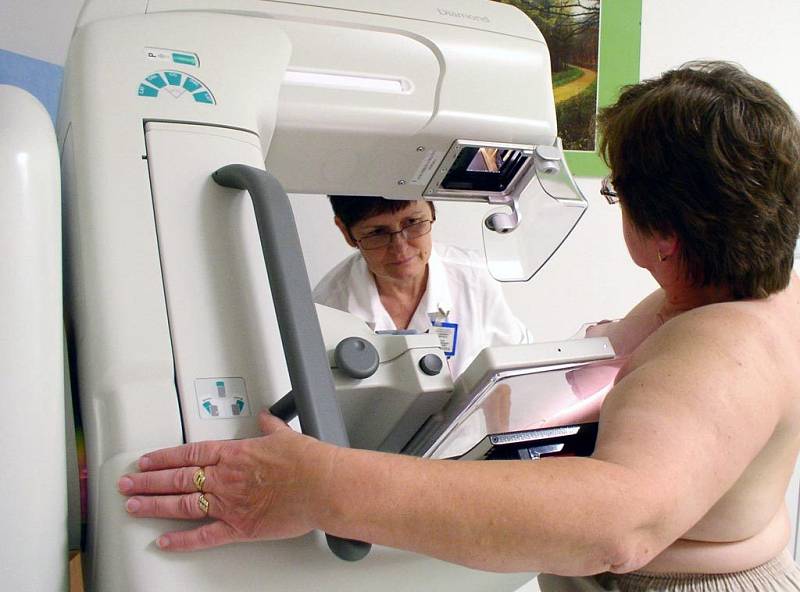 Vyšetření na mamografu
