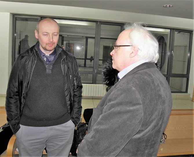 Znalci Radek Matlach (vlevo) a Igor Fargaš u soudu v roli obžalovaných.