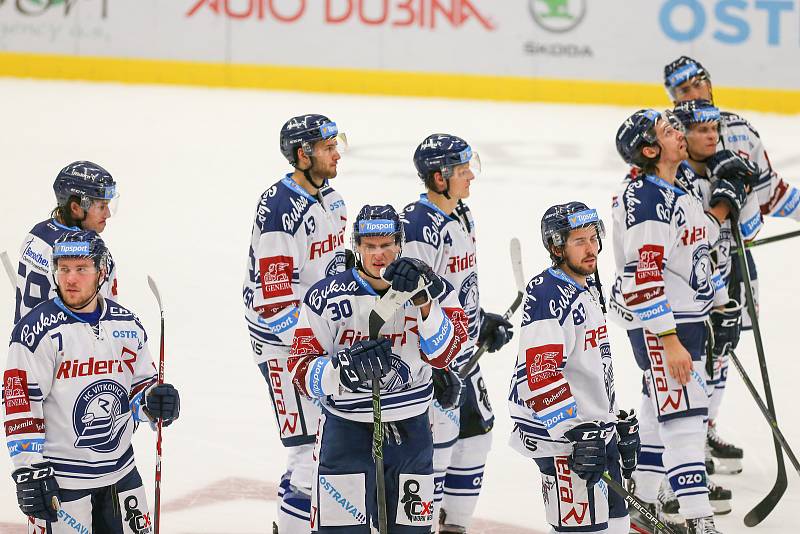 Utkání 3. kola hokejové extraligy: HC Vítkovice Ridera - Bílí Tygři Liberec, 20. září 2019 v Ostravě.