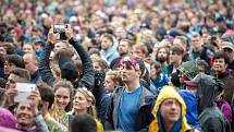 Hudební festival Colours of Ostrava 2018 v Dolní oblasti Vítkovice, 18. července 2018 v Ostravě.