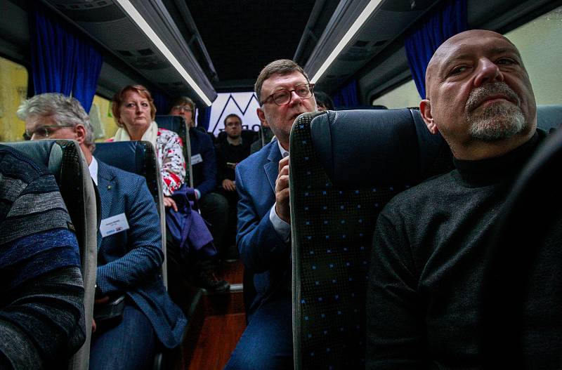 Debata v rámci projektu Deník-bus s volebními lídry za Moravskoslezský kraj.