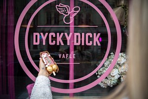 Nový podnik Dycky dick který prodává nejen vafle ve tvaru penisu, 16. dubna 2024, Ostrava.