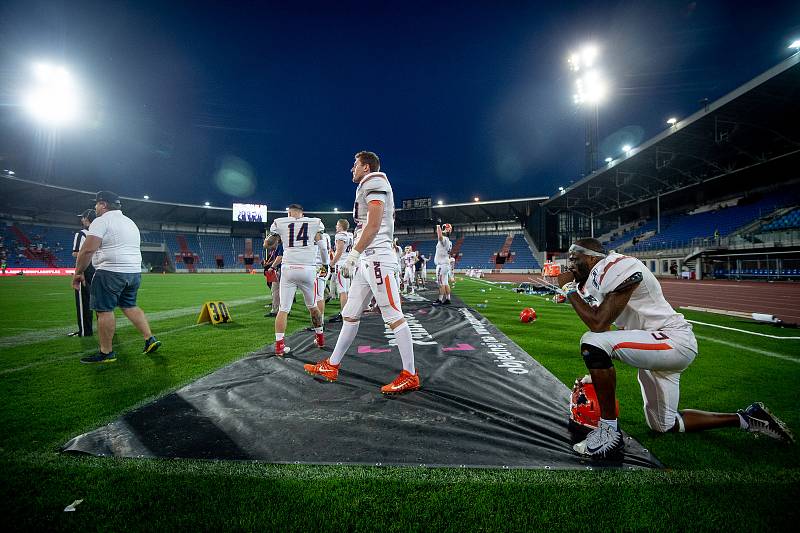 Finále ligy amerického fotbalu, Ostrava Steelers - Prague Lions, 20. července 2019 v Ostravě.