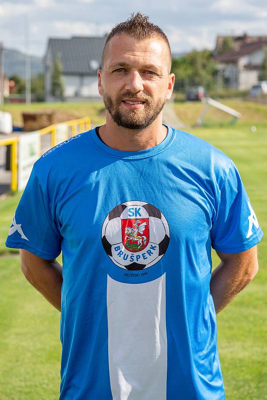 Fotbalový klub - Spolek SK Brušperk, 26. srpna 2020 v Brušperku. Radek Polášek (záložník)