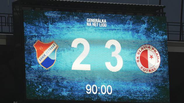 Generálka na ligu: Baník Ostrava - Slavia Praha 2:3 (2:1)