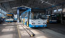 Trolejbusy s označením 14Tr a 15Tr, a nízkopodlažní typ 27Tr Solaris vyjely v Ostravě naposledy o víkendu 3. a 4. března. Ilustrační foto.