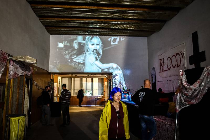 Halloween Party v bývalém Hotelu Palace, 30. října 2018 v Ostravě.