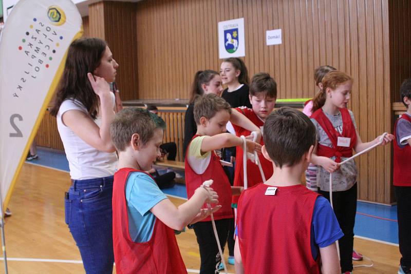 Sazka Olympijský víceboj na ZŠ B. Dvorského v Ostravě.