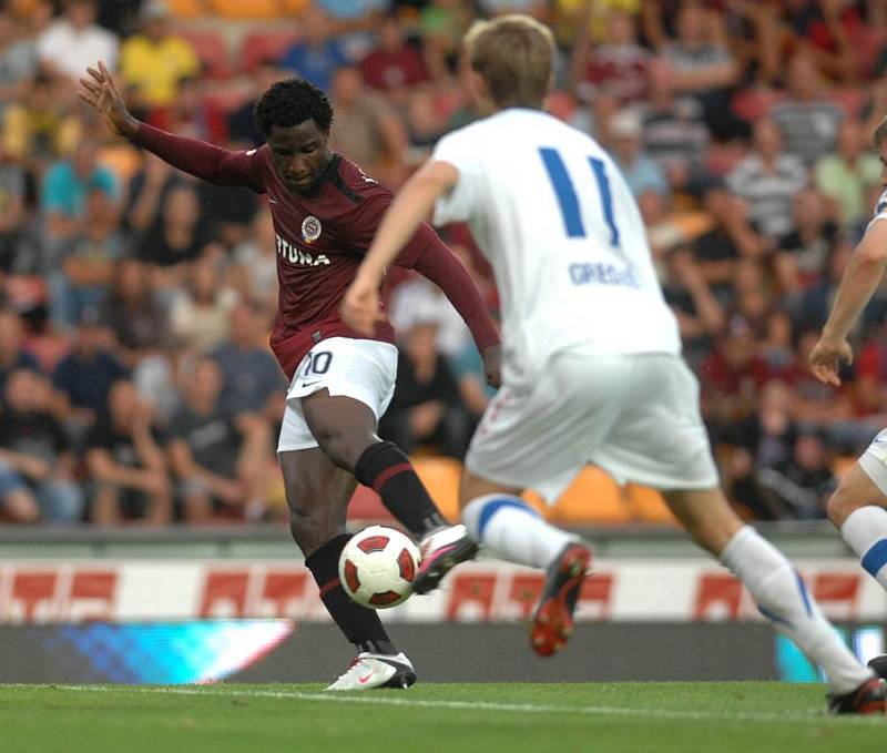 Fotbalisté pražské Sparty porazili v utkání 4. kola I. ligy ostravský Baník vysoko 4:0.