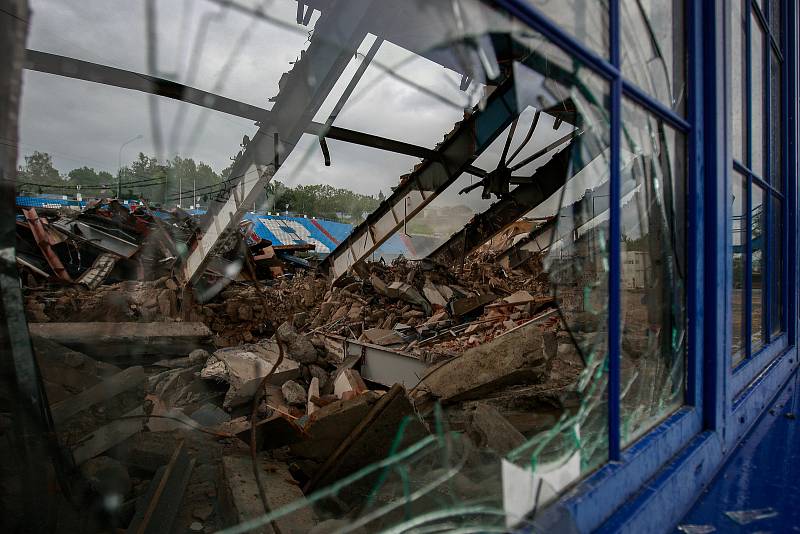 Demolice Bazalů, 17. červenec 2018 v Ostravě.