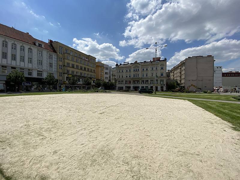 Masarykovo náměstí v Ostravě, 15. června 2020.