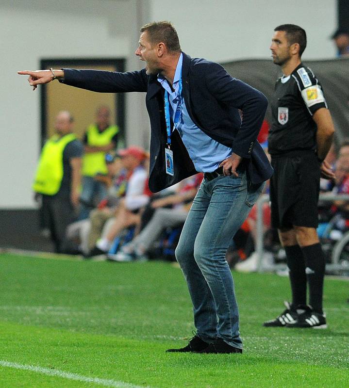 Fotbalisté Plzně porazili v zápase 5. kola první ligy doma Baník Ostrava 3:0. Foto: Petr Kotala