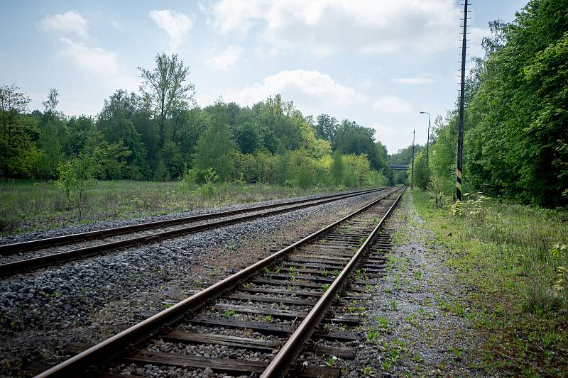 Železniční vlečka od společnosti AWT v blízkosti ZOO Ostrava.