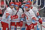 Čtvrtfinále play off hokejové extraligy - 3. zápas: HC Vítkovice Ridera - HC Oceláři Třinec, 23. března 2022 v Ostravě. (vpravo) David Musil z Třince.