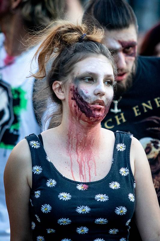 Zombie walk v Ostravě, sobota 29. června 2019.