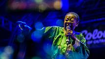 Hudební festival Colours of Ostrava 2019 v Dolní oblasti Vítkovice, 19. července 2019 v Ostravě. Na snímku Calypso Rose, občanským jménem Linda McCartha Monica Sandy-Lewis.