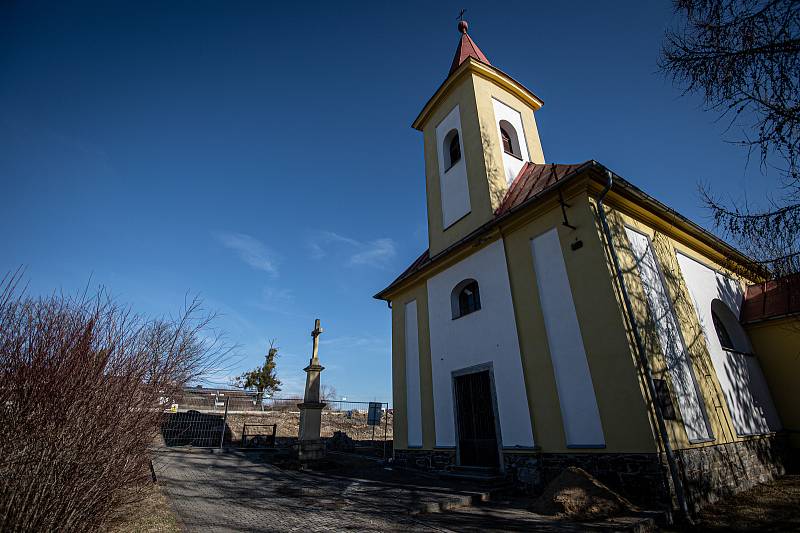 Kaple sv. Kateřiny, 13. února 2022 v Polomi.